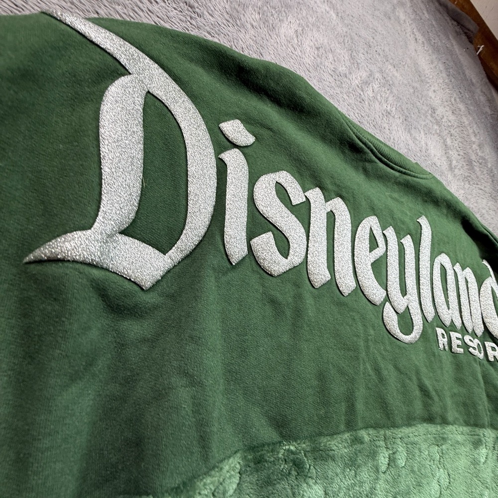 Mickey Mouse Sweatshirt Spirit Jersey Adult S Walt Disney World Green Fleece - Picture 3 of 8